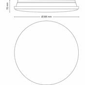 Philips 8720169196117 stropní LED sv. Wincel 24 W 2500LM 2700-6500K 40 cm IP20, bílá + ovladač