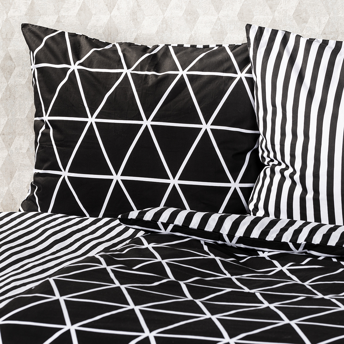 4Home Galaxy pamut ágyneműhuzat, fekete, 140 x 200 cm, 70 x 90 cm termék 2. képe