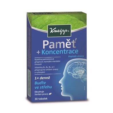 Kneipp Suplement diety Pamięć i koncentracja, 30 tabletek