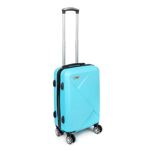 Fotografie Pretty UP Cestovní skořepinový kufr ABS25 malý, 50 x 35 x 23 cm, světle modrá