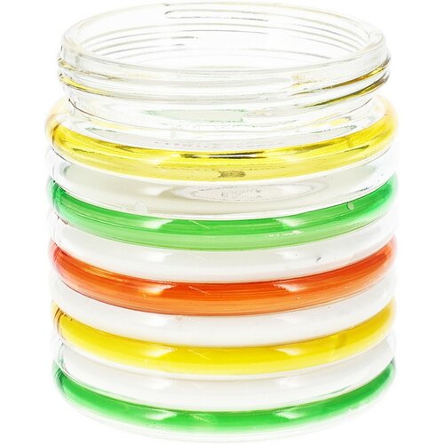 Citronella Stripes repellens gyertya, 780 g, 11 magasság 12 cm, zöld
