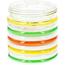 Repelentná sviečka Citronella Stripes, 780 g, 11 v 12 cm, zelená