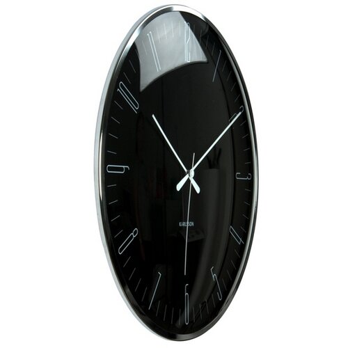 Karlsson 5623BK Designové nástenné hodiny, 40 cm