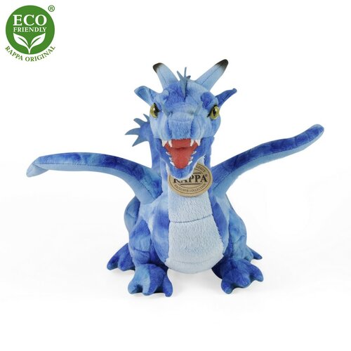 Rappa Plüss sárkány kék, 40 cm ECO-FRENDLY