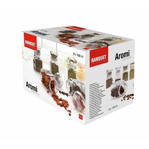 Banquet Gewürzbehälter-Set Aromi 150 ml, 6 St.