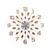 Lavvu LCT1192 Nástěnné hodiny Crystal Sun 49 cm, růžová