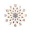 Lavvu LCT1192 Zegar ścienny Crystal Sun 49 cm, różowy
