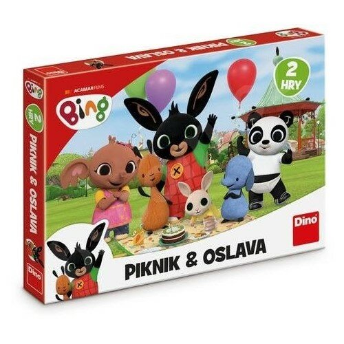 Levně Piknik a Oslava 2v1 Králíček Bing dětské společenské hry v krabici 33,5x23x3,5cm