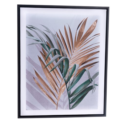 Obraz na płótnie w ramie Tropical, 40 x 2,5 x 50cm