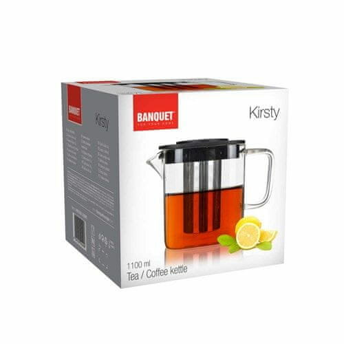 Banquet Steklena kanka s filtrom KIRSTY, 0,75 l