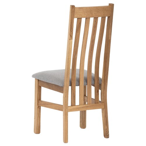 SIL2 scaun de dining din lemn masiv, stejar, gri