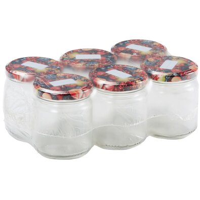 6-częściowy zestaw słoików do zaprawiania Owoce, 212 ml