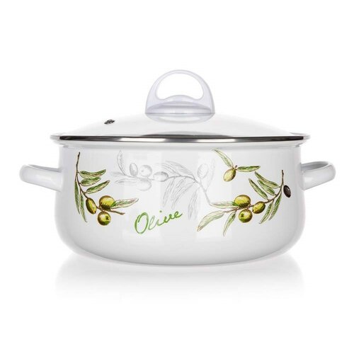 Banquet Set de 6 piese de vase smălțuite Olives