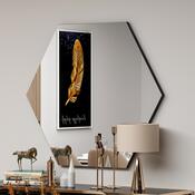 Zrcadlo Zeo Black 60 x 70 cm