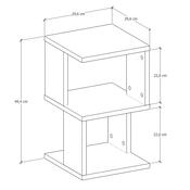 Stolik nocny Salvia Walnut