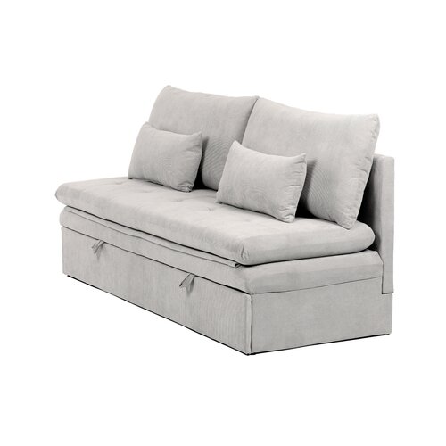 Rozkładana sofa trzyosobowa ASB-4740 BGE2,manżestrowa, beżowa