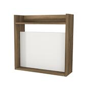 Schreibtisch Laptop White and Walnut