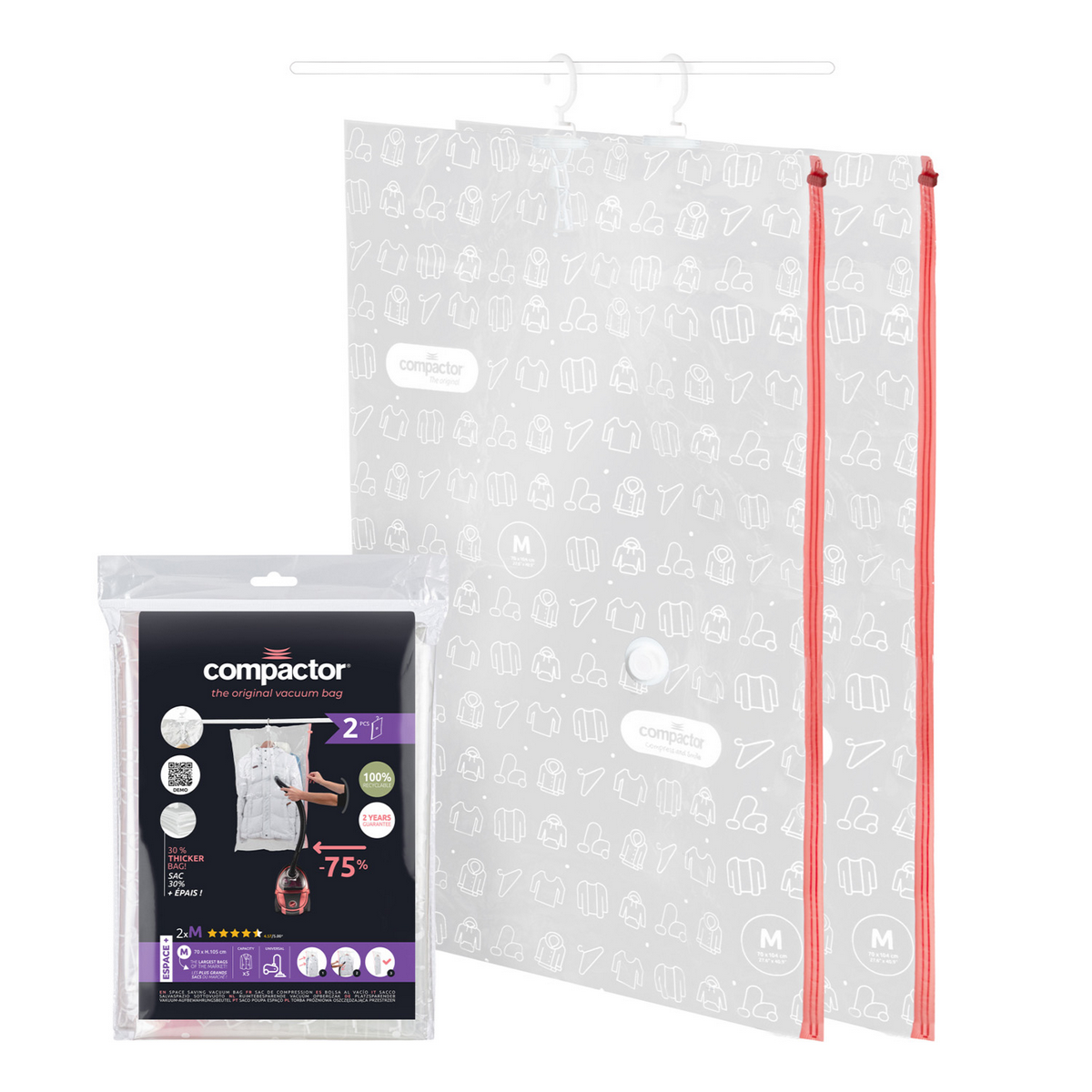 Súprava vákuových vreciek Compactor Espace M, 70 x105 cm, 2 ks, 2 ks