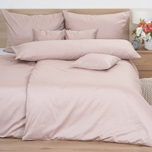 4Home Satin-Kissenbezug Cappuccino, 50 x 150 cm