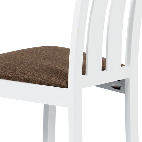 Scaun de masă din lemn masiv BC-2602 WT, alb