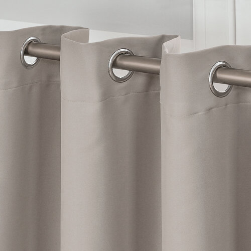 4Home Vorteilsset Verdunkelungsvorhang Dublin beige, 150 x 250 cm, 2 Stück