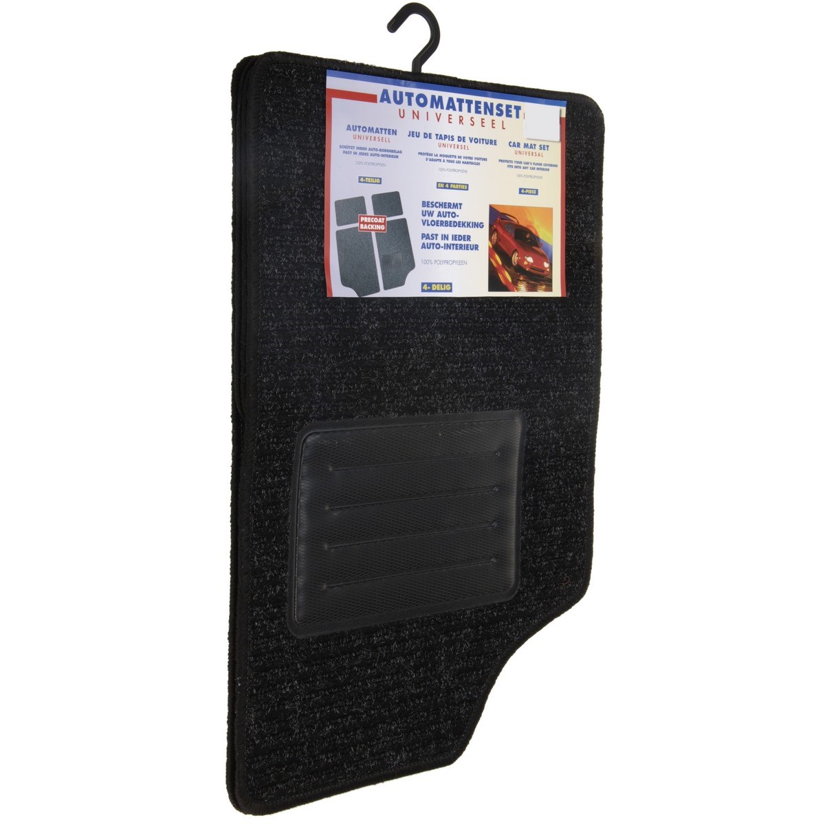 Koberce do auta Gestire čierna, sada 4 ks
