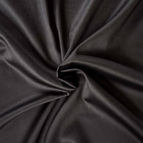 Kvalitex Cearșaf din satin cu elastic negru, 90 x200 cm