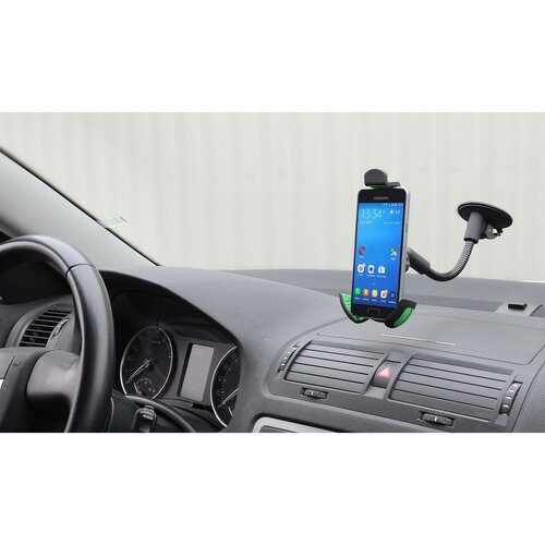 Suport pentru telefon / GPS pe ventuză Compas Max, negru