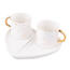 Set 2 cești cu farfurioare Altom Heart, 120 ml