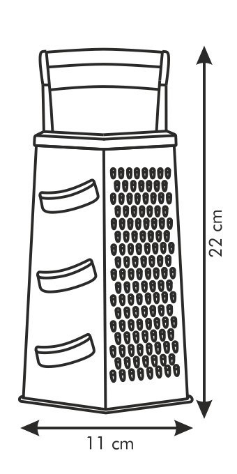 Tescoma HANDY tarka 6-stronna z uchwytem z tworzyw