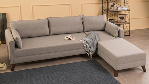 Sofa narożna Bella Narożnik prawy 1 Kremowy