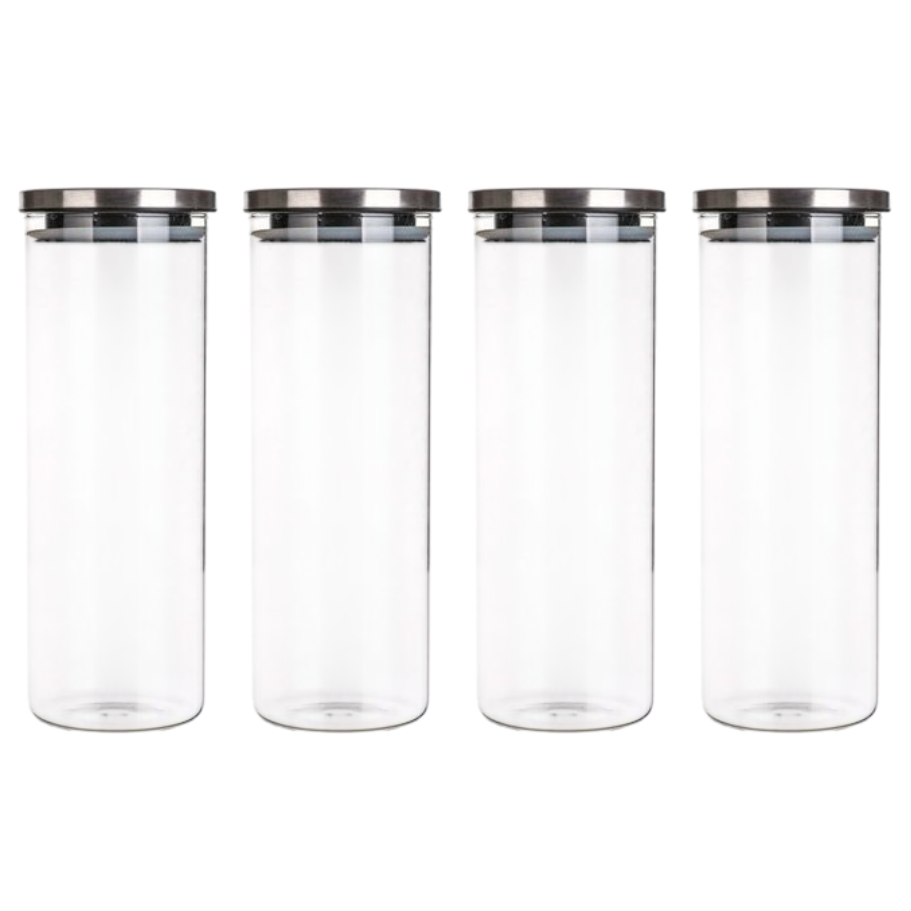 Dóza sklenená FREIA 1800 ml, s viečkom