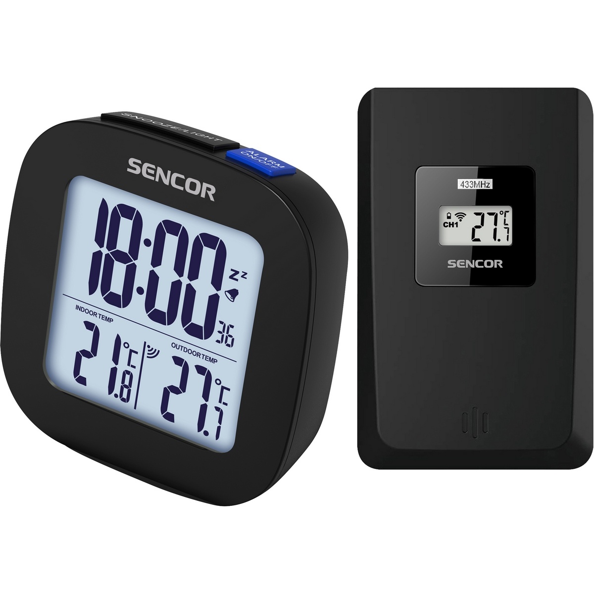 Sencor SWS 2025 Teplomer s bezdrôtovým senzorom, čierna