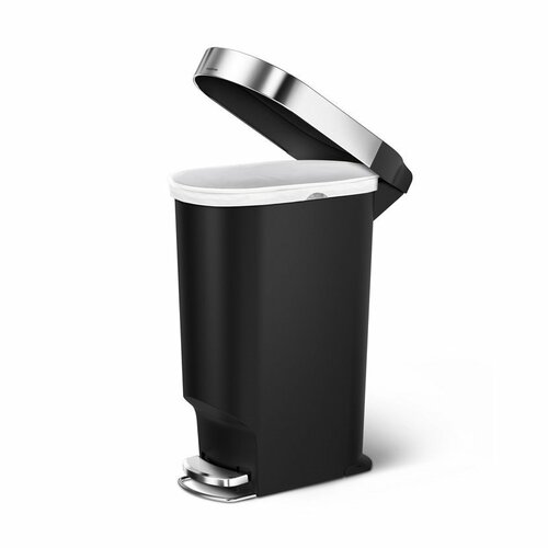 Simplehuman Owalny kosz na śmieci z pedałem 40 l,czarny