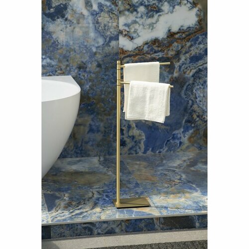 GEDY TR3188 Trilly suport cu suport pentruprosoape, pătrat, auriu mat