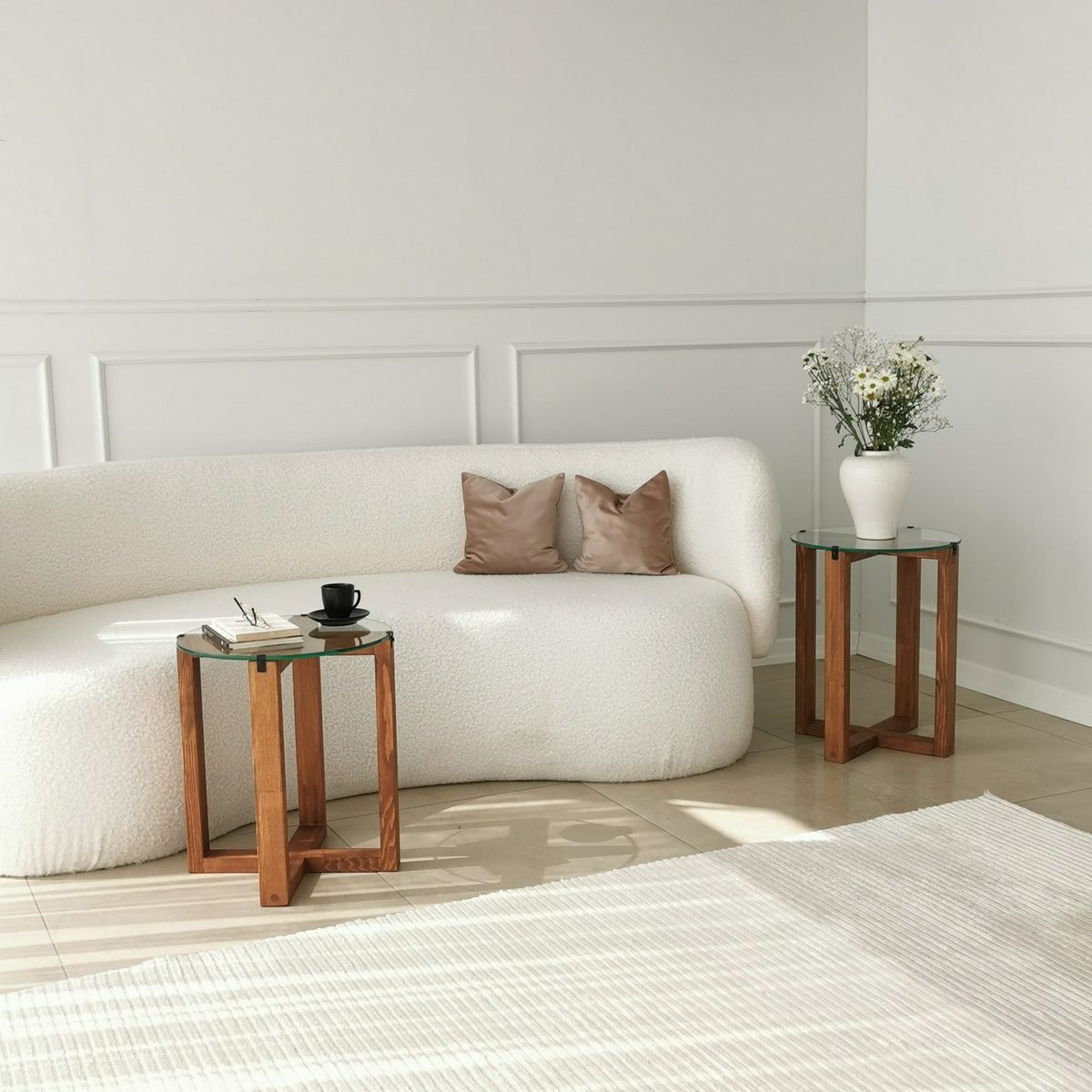 Súprava odkladacích stolíkov Amalfi Walnut, 2 ks