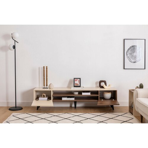 Televizní stolek Clark Walnut and Beige