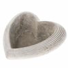 Vas de beton Heart,19 x 8 x 19 cm, gri