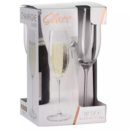 Komplet kozarcev za peneče vino Sparkle 210 ml, 4kos