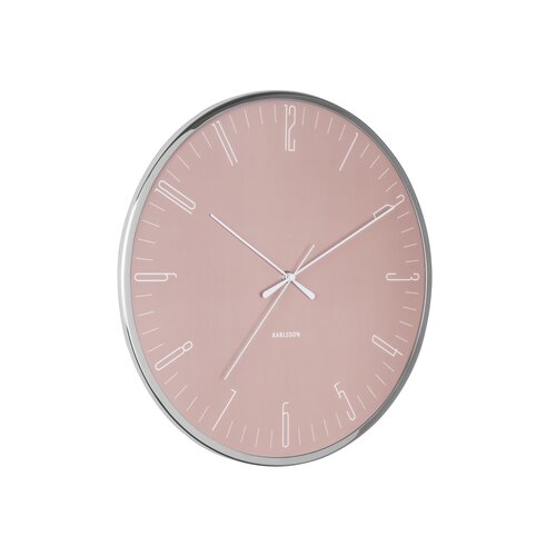 Karlsson KA5754PI Designové nástěnné hodiny, 40 cm