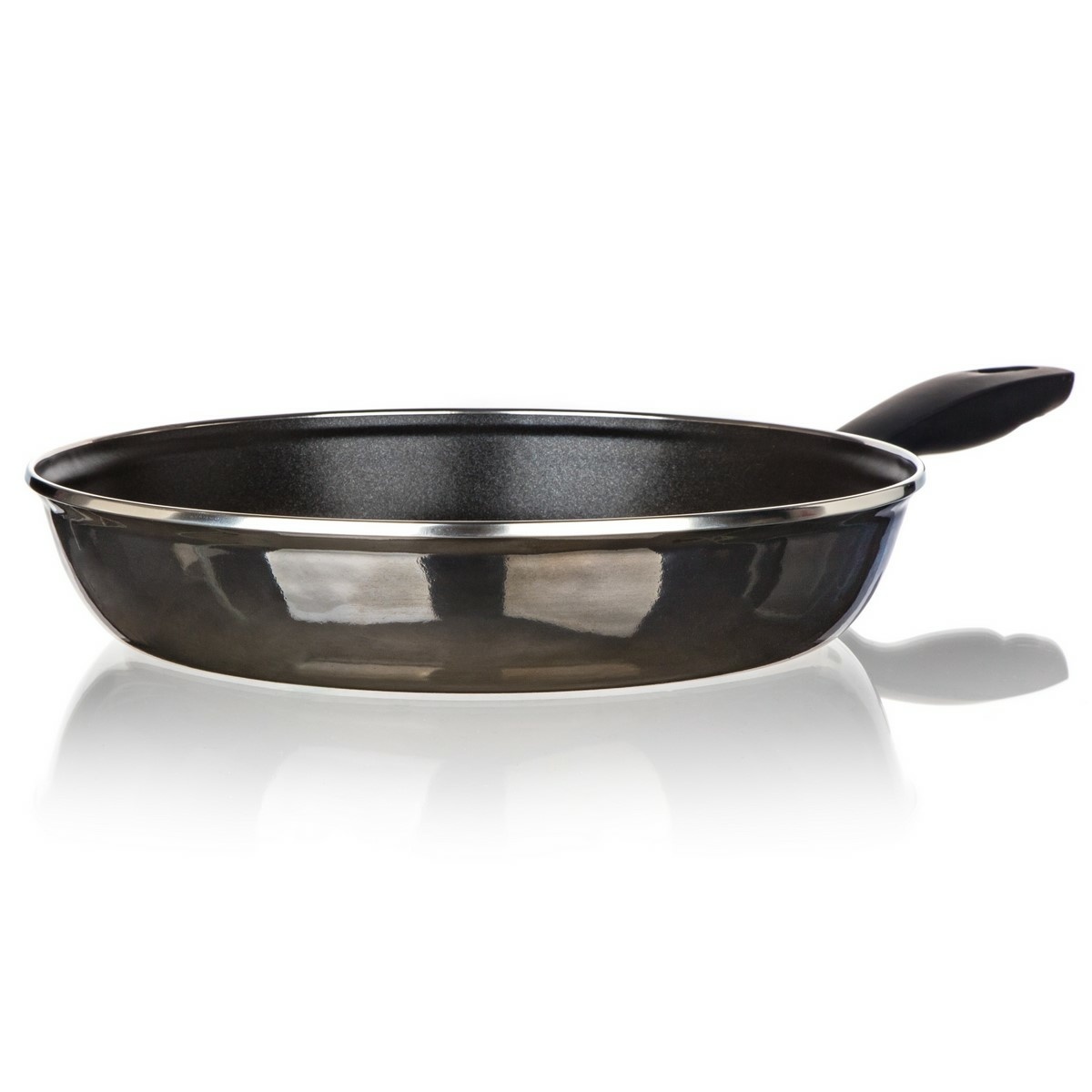 Banquet Pánev smaltovaná METALLIC Black 28 cm, s nepřilnavým povrchem, 28 cm - thumb (3)