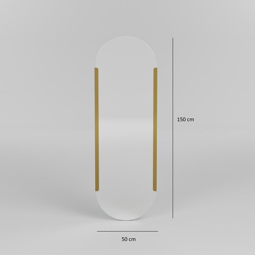 Zrkadlo Caprice Gold 50 x 150 cm