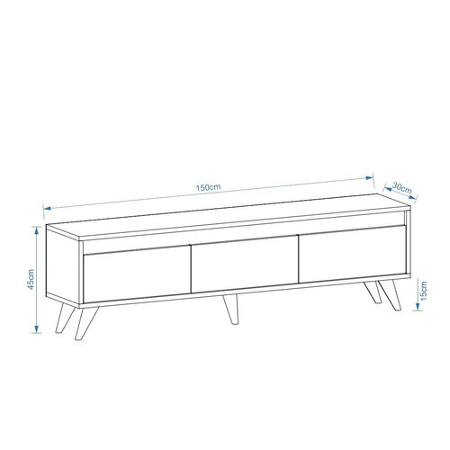 Century Sapphire Oak TV asztal