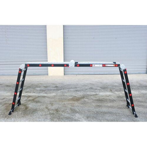 Multifunkčný hliníkový rebrík, 4x4 473 cm, Premium