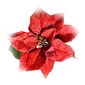 Bożonarodzeniowa aksamitna róża czerwony, 20 cm x 65 cm