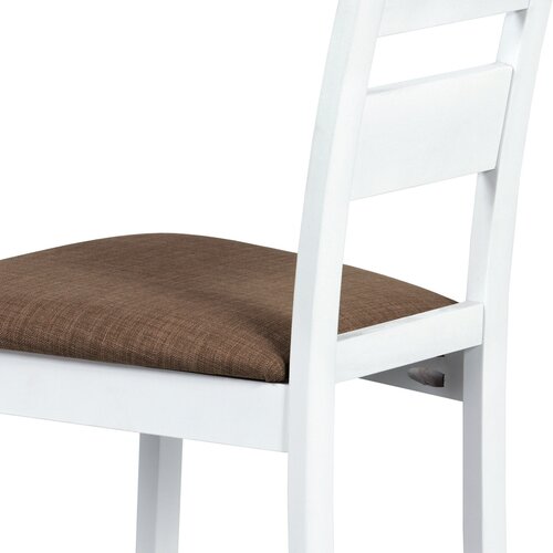 Scaun de masă din lemn masiv BC-2603 WT, alb