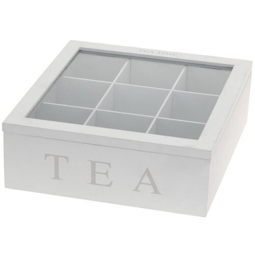 Cutie pentru plicuri de ceai Excellent Houseware Tea, albă
