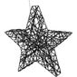 Stea de Crăciun Blackwire LED negru, 30 x 30 cm