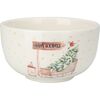 Vianočná porcelánová miska Sánky, 500 ml