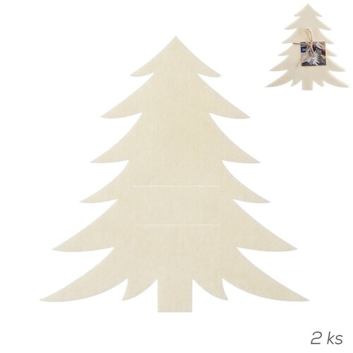 Orion Pungă pentru tacâmuri Stromek crem, 18 x 18cm, set de 2 bucăți